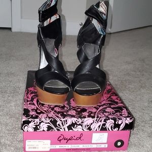 Unique Geometric Wedge Sandals